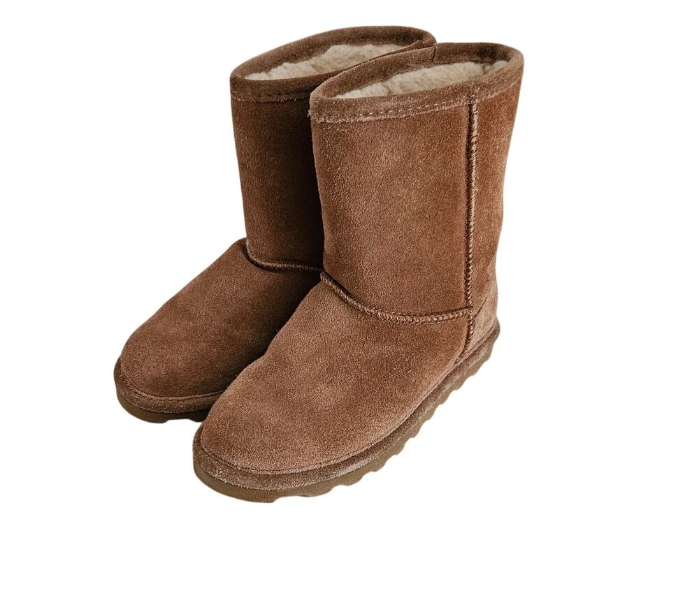 BearPaw Elle Youth Short Boots size 3 Hickory EUC